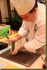 Bonbonnière Au Chocolat - Chocolate Box and Assorted Pralines cooking demo by Chef Thierry Lerallu in Le Cordon Bleu Seminar