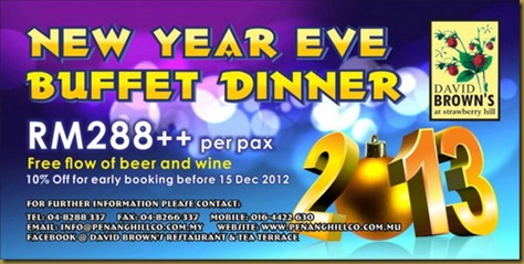 Christmas & New Year Dining in Penang by what2seeonline.com