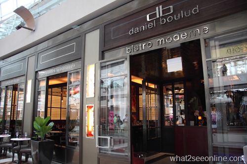 DB (Daniel Boulud) Bistro Moderne, one of the many restaurants in Marina Bay Sands, Singapore