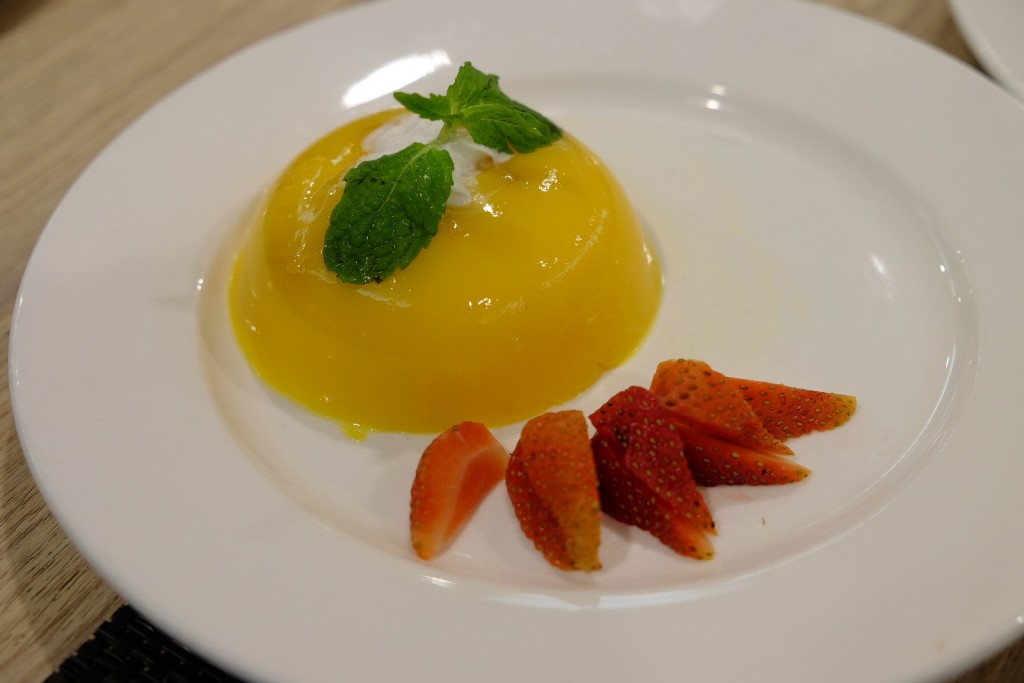 mango pudding by chef Sam Leong