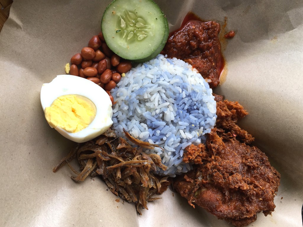 Nyonya Nasi Lemak, Nasi Lemak, Blue Flower Pea Rice, Penang Food Blog, CK Lam, What2seeonline.com, Berempah Chicken, Curry Kapitan, Chicken Rendang, Art Sim Kitchen, Kerabu Bihun, Cafe in Tanjung Bungah Penang, Penang Cafe, Breakfast and Lunch, Jalan Gajah,